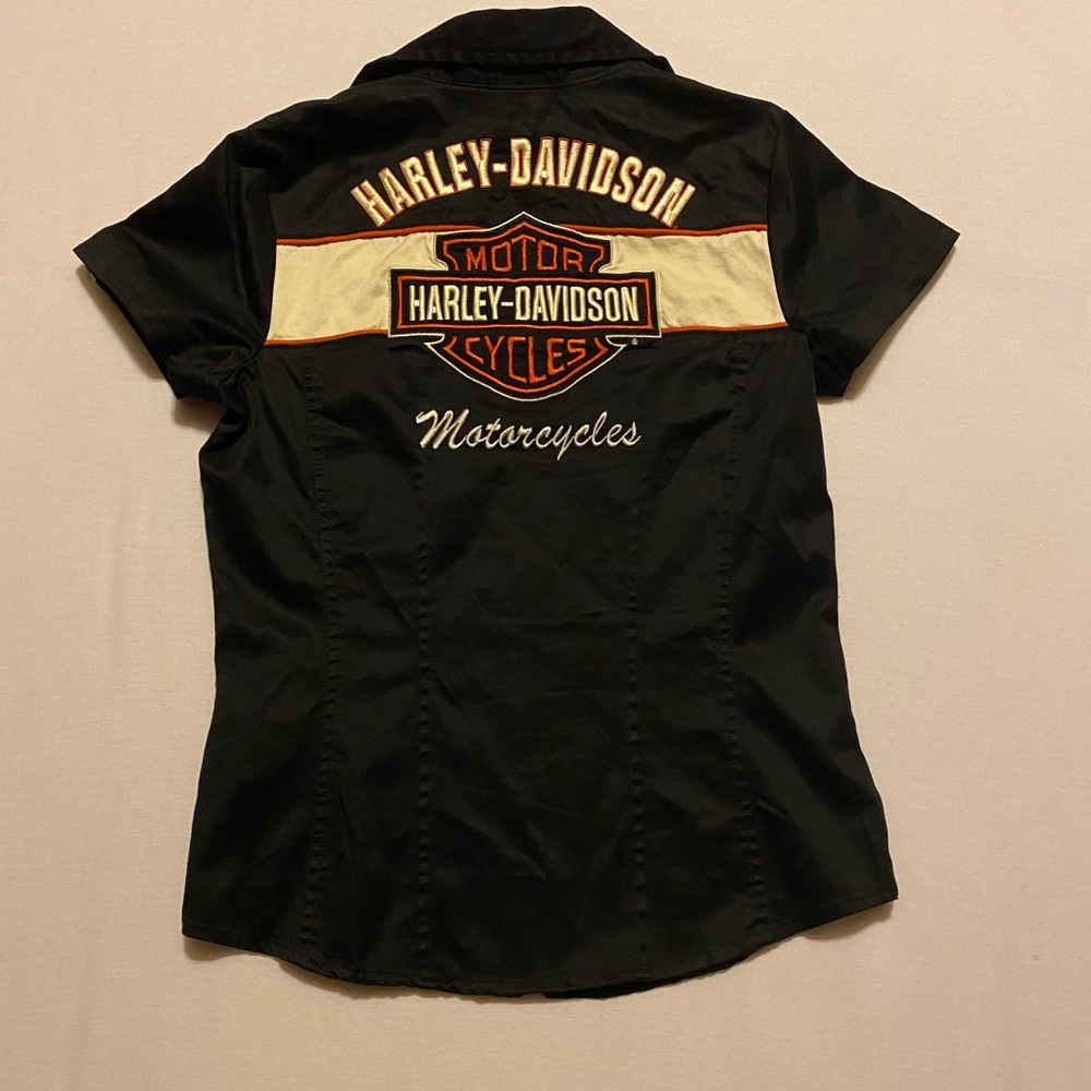 Womens Harley Davidson zip up top
